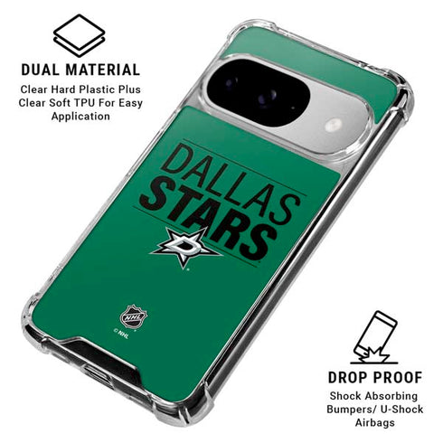NHL Dallas Stars Lineup Google Pixel 10 Clear Case